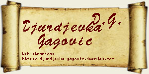Đurđevka Gagović vizit kartica